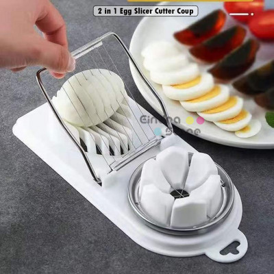 2 in 1 Egg Slicer Cutter Coup